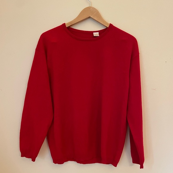 Red 100% Cashmere Vintage Sweater - Picture 3 of 4